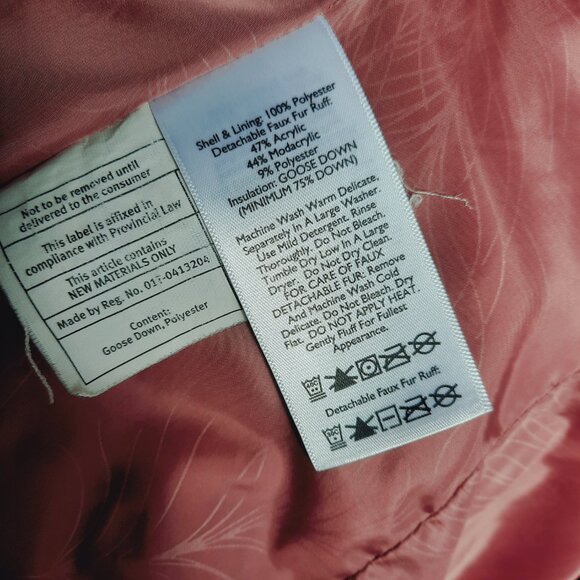 Eddie Bauer  EB550 Down Jacket Purple Womens Size PS Puffer Coat - Picture 7 of 7